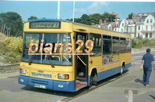 35mm negative of Bournemouth Yellow Buses M458LLJ Dennis East Lancs