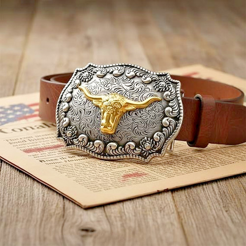 Western cowboy belt buckle - western,