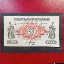 1958 Northern Ireland £5 Five