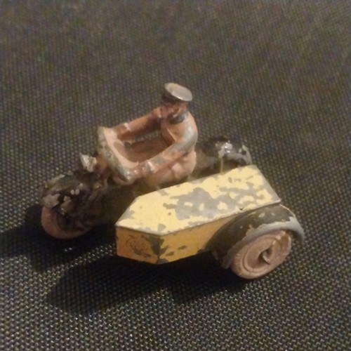 Dinky motorbike sidecar - motorbike,