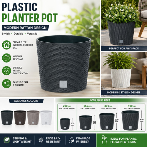 Modern rattan effect plastic - effect,