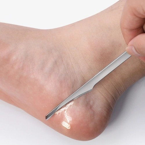 Stainless steel foot scraper - foot,