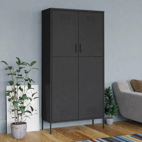 Industrial style steel bedroom - industrial,