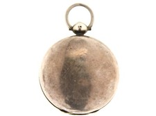 Antique silver  full hunter verge pocket watch signed Josh Akam Rotherhithe