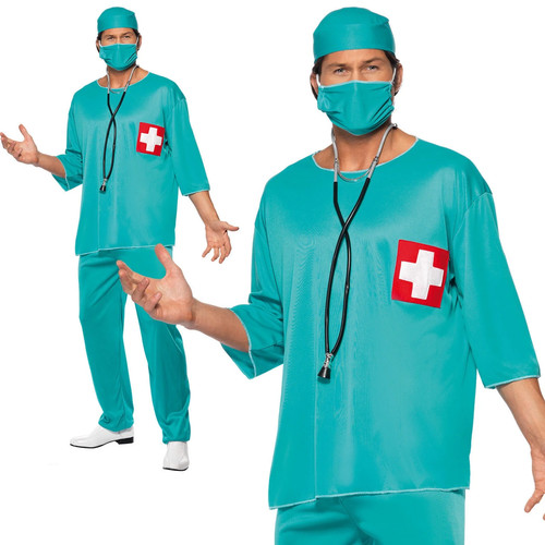 Mens doctor costume scrubs - mens,