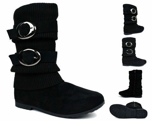 Girls black boots zip twin - girls,