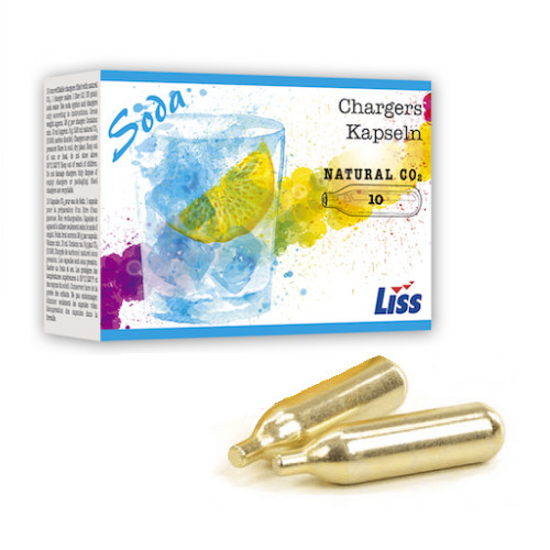 Pack co2 cartridge soda - 10,