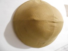 British army khaki helmet cover WORN USED AND FADED      second war cover