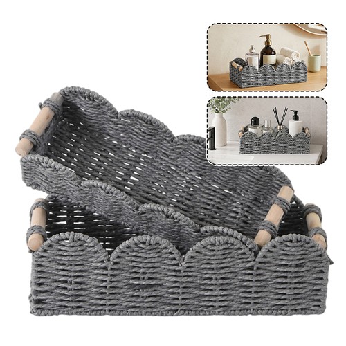 Handmade woven storage basket - handmade,
