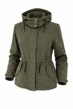 M&S Khaki Hooded Jacket Womens