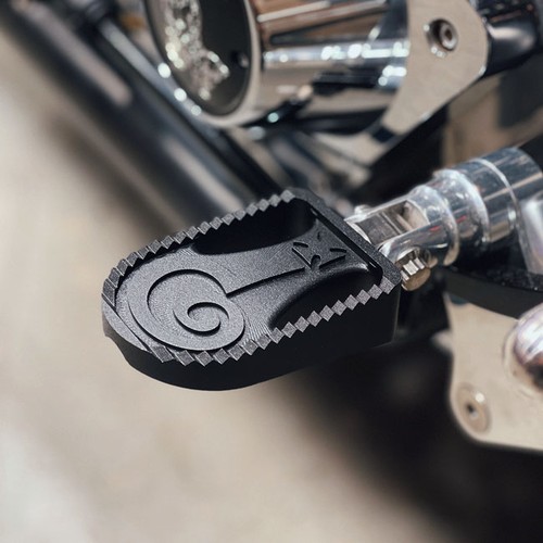 Indian larry footpegs black - indian,