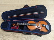 Complete Stentor Violin 1/2 Size with Bow, Red Case & Chin Rest