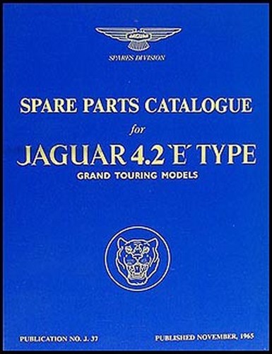 Jaguar xke parts book - xke,