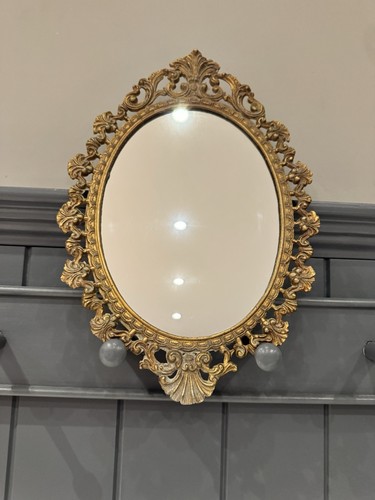 Mid century gold gilt oval - mid,