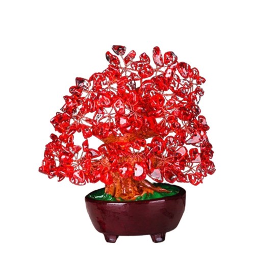 Crystal stone 18cm lucky tree - lucky,