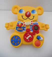 Vintage 1982 Matchbox Yellow Teddy Bear Baby Cot Activity Toy Rare