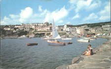 New Quay, Wales Postcard 1975