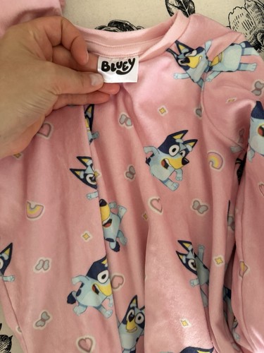 Bluey pink fleece pyjama set - pyjama,