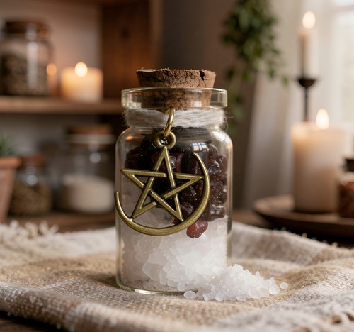 Witches mini spell bottle - spell, for
