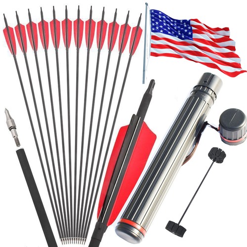 12pcs carbon arrows sp500 - carbon,