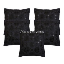 Embroidered Cushion Cover Boho