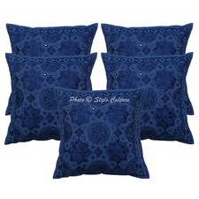 Embroidered Cushion Cover Boho