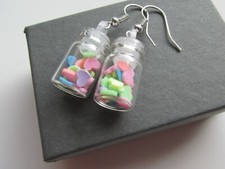 Handmade Unusual Glass Jar of