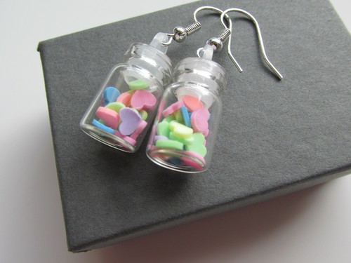 Handmade unusual glass - jar, of