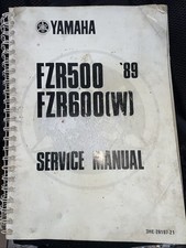 Yamaha FZR500 FZR600(w) Service Manual 1989-1993 Second Hand Genuine Yamaha