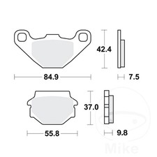 TRW Brake Pads rear 1 Set