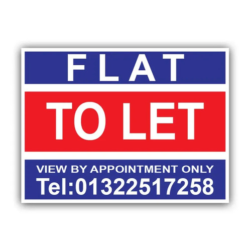 Flat let personalised - flat, to