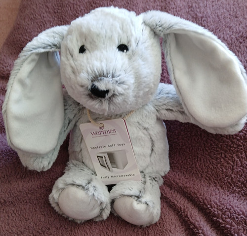 Warmies grey bunny rabbit soft - grey,