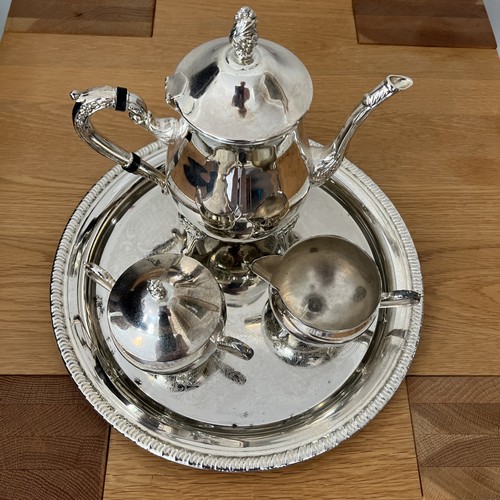 Coffee pot with sugar bowl - pot, &