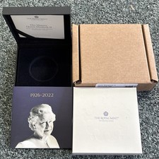 2022 The Royal Mint  Silver Proof Piedfort 50p Box & COA - NO COIN
