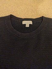 Mens Cos Navy Knitted Cotton