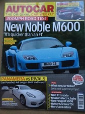 Autocar Magazine - 14 October 2009 - Noble M600 Porsche Panamera v Rivals