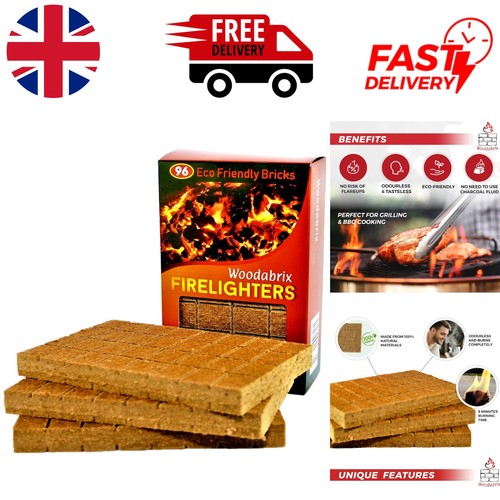 Natural wood eco firelighters - natural,