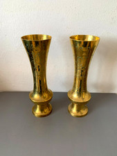 Pair of solid brass vintage