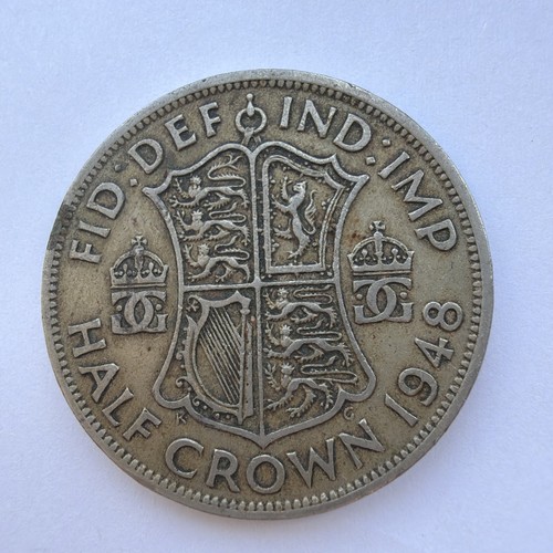 1948 george half crown coin - george, vi
