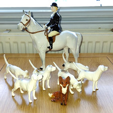 Beswick Huntswoman Grey Gloss