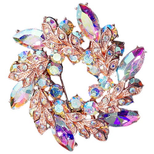 Elegant rhinestone brooch - elegant,