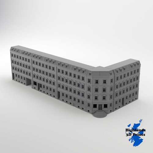Berlin houses 10mm 144 ww2 - houses, 1:144