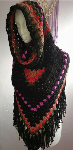 Crochet oversized hood - oversized, bandana