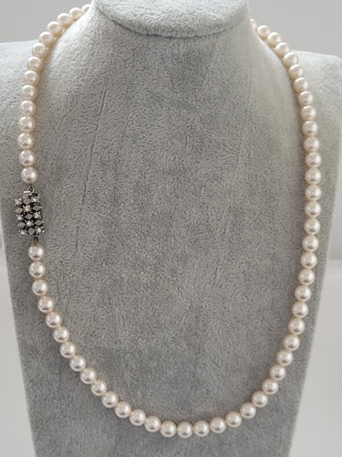 Vintage faux pearl choker - vintage,