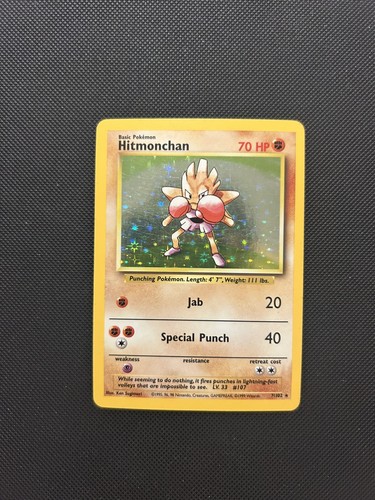 Hitmonchan 102 base set - 7/102, |