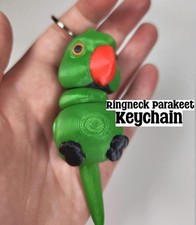 Articulated ringneck parakeet - articulated,