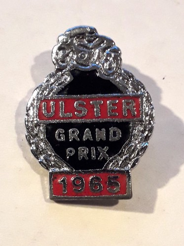 1965 ulster grand prix pin - 1965,
