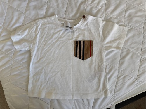 Burberry baby top 12m white - burberry,