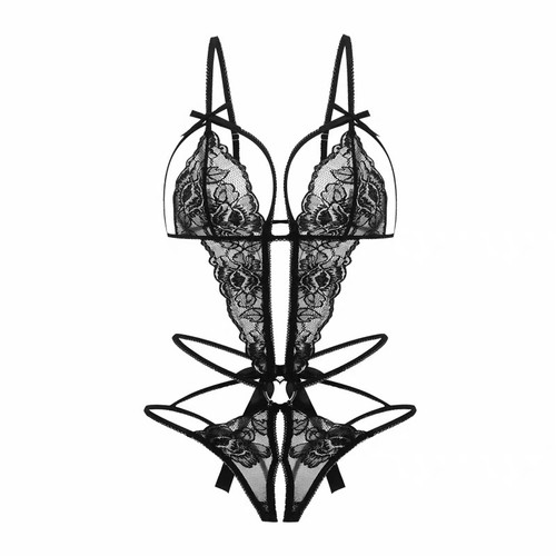 Sexy lace teddy open - sexy, crotch