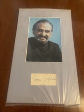 Roger delgado signed mounted - delgado,